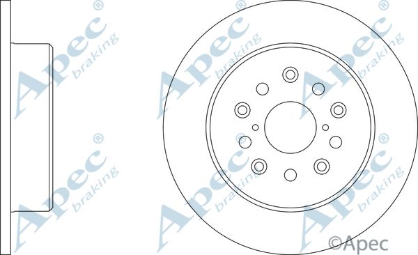 APEC BRAKING Тормозной диск DSK2148